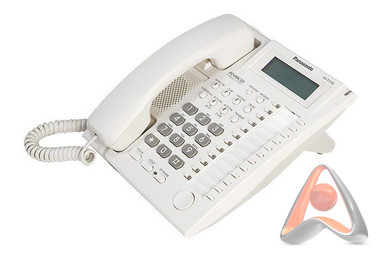 Аналоговый системный телефон Panasonic KX-T7735RU (белый)
