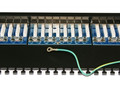 Патч-панель, 24 порта RJ-45, экранированная, категория 5e, Dual IDC, PL-24-Cat.5e-SH-Dual IDC