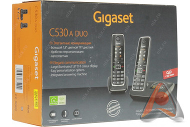 Беспроводной телефон DECT Gigaset C530A DUO (2 трубки с автоответчиком)