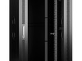 Шкаф телекоммуникационный напольный, 27U 600x800x1388 мм, дверь стекло, серый/черный Cabeus SH-05C-2