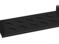 Полка перфорированная консольная 1U глубина 200 мм, серый/черный, Cabeus SH-J017-1U-200