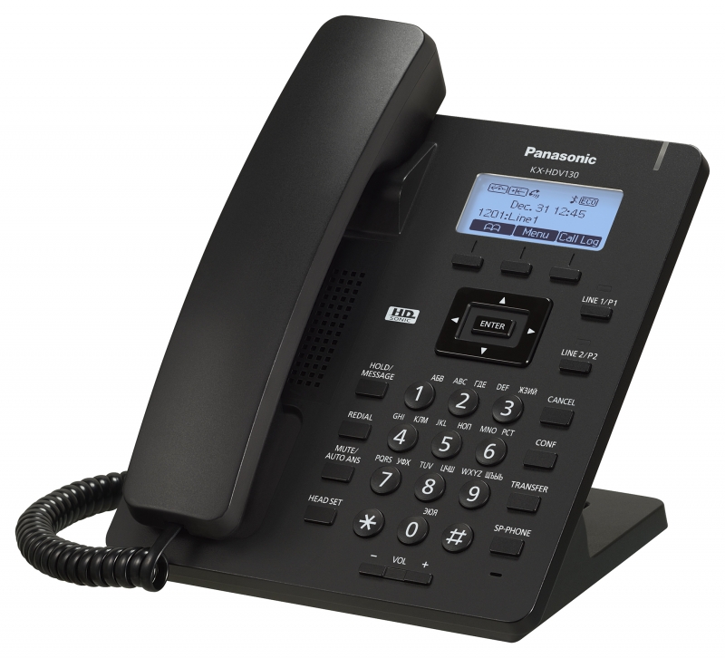 VoIP-телефон Panasonic KX-HDV130 белый / черный