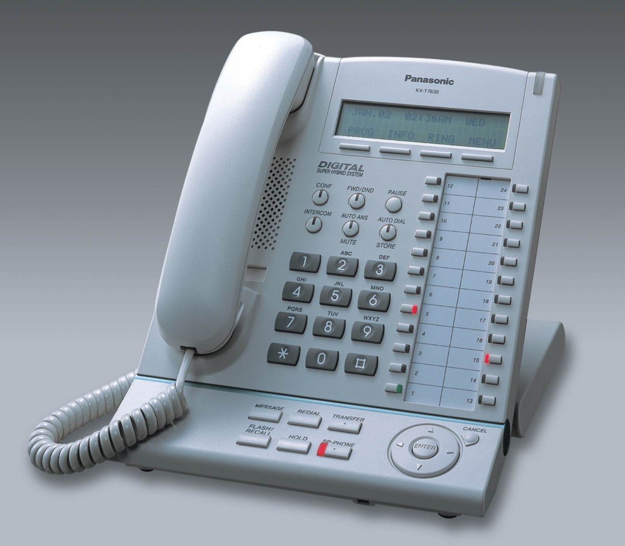 Цифровой системный телефон Panasonic KX-T7630RU-W / KX-T7630RU-B