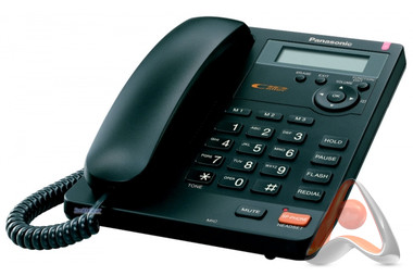 Проводной телефон с АОН и автоответчиком Panasonic KX-TS2570RUW / KX-TS2570RUB (подержанный)