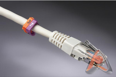 Маркеры кабельные (клипсы) MR-55, D 4-5.5 мм, 0-9, 10 цветов (100 шт), Cabeus