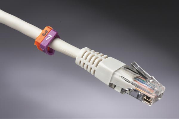 Маркеры кабельные (клипсы) D 6-7 мм, 0-9, 10 цветов (100 шт) Cabeus MR-67