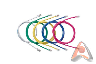 Коммутационный шнур, патч-корд, UTP категория 5e, цветной, 5 м, Cabeus PC-UTP-RJ45-Cat.5e-5m