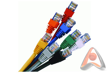 Коммутационный шнур, патч-корд, UTP категория 5e, цветной, 1 м, Cabeus PC-UTP-RJ45-Cat.5e-1m