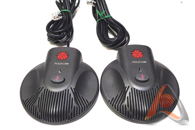 Комплект из 2-х микрофонов для Polycom SoundStation2 Extended Microphone / 2201-07155-605 (подержанн