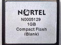 Карта памяти Nortel / Avaya N0005129 MEMORY CARD, CMOS FLASH, Blank 1 GB Compact (подержанный)