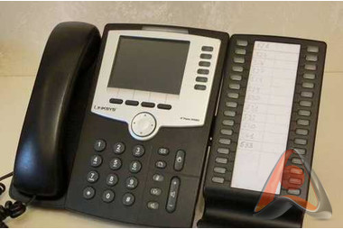 VoIP-телефон Linksys SPA962 в комплекте с консолью SPA932(подержанный)