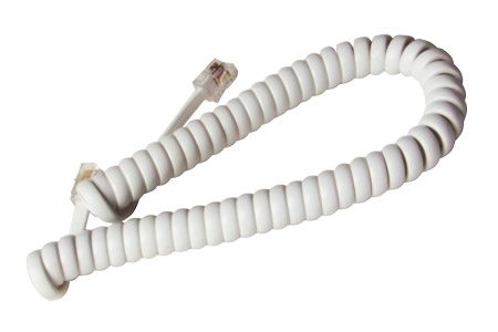 Шнур витой трубочный, длина 2 м, белый/черный, Rexant 18-2021