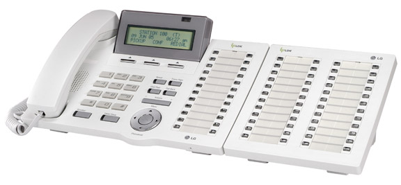 48-кнопочная системная консоль Ericsson-LG / iPECS LDP-7048DSS (светло-серая) для телефонов LDP-7016