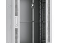 Шкаф телекоммуникационный напольный,18U 600x800x988 мм, дверь стекло, черный/серый Cabeus SH-05C-18U