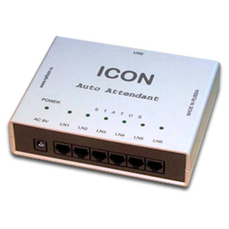 6-канальный автоинформатор для абонентских линий, ICON AN306USB