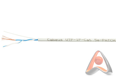 Cabeus UTP-1P-Cat.5e-PATCH категория 5, 1 пара (24 AWG), многожильный (patсh), серый (500 м)