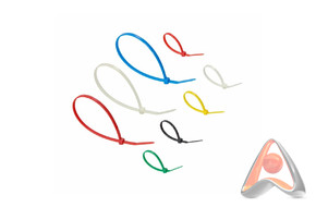 Набор цветных стяжек (кабельных хомутов), нейлоновые, 300 шт, Rexant 07-7202
