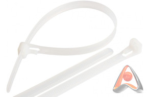 Стяжка (кабельный хомут) нейлоновая открываемая (многоразовая), 100 x 2.5 мм, 100 шт, Rexant 07-0109