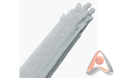 Стяжка (кабельный хомут) нейлоновая не открывающаяся (одноразовая), 250 x 3.6 мм, 100 шт, Rexant 07-
