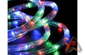 Дюралайт, ⌀13 мм, свечение с динамикой (3W), 30 LED, бухта 100 м, мультиколор (RYGB), Neon-Night 121
