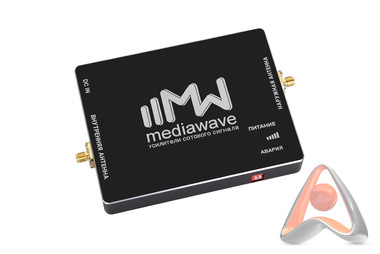 MWK-21-N: комплект усиления сотового сигнала и интернета 2100МГц (3G-UMTS), 65дб/200мВт, до 1000м²,