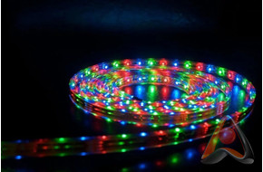 Лента светодиодная открытая, 10 мм, 12 V, 60 LED, SMD 5050, катушка 5 м, RGB (мультиколор) Neon-Nigh