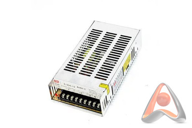 Источник питания компактный 12V DC, 16.5A, 200W с разъёмами под винт, без влагозащиты (IP23) Rexant