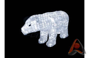 Акриловая светодиодная фигура - Белый медведь 60см, 1168 LED, IP44, Neon-Night 513-122