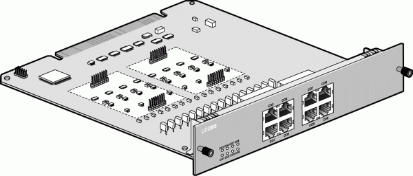 MG-LCOB8, плата 8-аналоговых внешних линий  для АТС iPECS-MG100/300/eMG800 (подержанная)