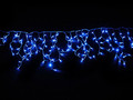 Гирлянда светодиодная Айсикл (бахрома), 1.8х0.5м, свечение с динамикой, 48 LED, прозрачный провод, 2