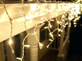 Гирлянда Айсикл (бахрома), 1.8х0.5м, постоянное свечение, 48 LED, белый провод, 220В, IP65, Neon-Nig