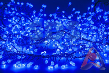 Гирлянда светодиодная "Мишура" 6 м, 576 LED синие, 220В, постоянное свечение, Neon-Night 303-613
