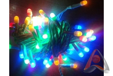 Гирлянда светодиодная "Твинкл Лайт" 10 м, 220 В, 80 LED RGB (мультиколор), свечение с динамикой, Neo