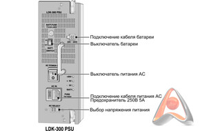 Кабель резервного питания LDK-KAB для АТС LDK-100/300