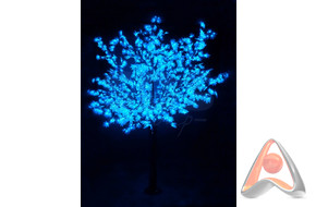 Светодиодное дерево Сакура, высота 3.6м, диаметр кроны 3.0м, синие 6921 LED, IP65, Neon-Night 531-23