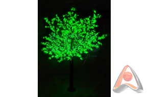 Светодиодное дерево Сакура, высота 3.6м, диаметр кроны 3.0м, зеленые 6921 LED, IP 54, Neon-Night 531