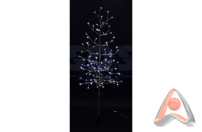 Комнатное светодиодное дерево - Сакура, высота 1.5 метра, 120 LED белого цвета, IP44, NEON-NIGHT 531