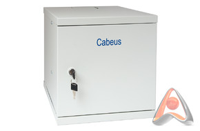 Шкаф телекоммуникационный настенный 10 дюймов, 4U, 315x325x225mm,  дверь металл, Cabeus WSC-4Um