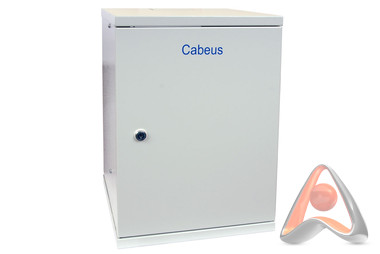 Шкаф телекоммуникационный настенный 10 дюймов, 8U, 315x325x405mm,  дверь металл Cabeus WSC-8Um