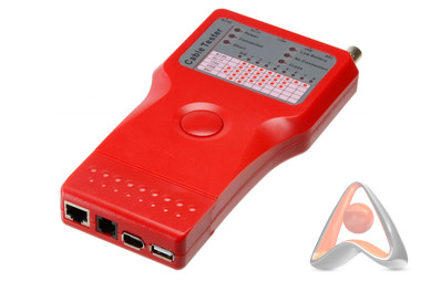 Универсальный тестер для витой пары, коаксиала, телефона, USB, 1394, Cabeus CT-SLT-5-1
