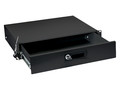 Ящик для документов 2U глубина 360мм, цвет чёрный Cabeus DRW-2U-BK