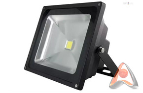 Светодиодный LED прожектор уличный, WHITE, 20W, 220В, 1600 Lm, IP65, черный, LederOn LD-Pro-20
