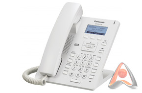 VoIP-телефон Panasonic KX-HDV130 белый / черный c блоком питания KX-A423CE