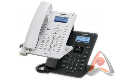 VoIP-телефон Panasonic KX-HDV130 белый / черный c блоком питания KX-A423CE