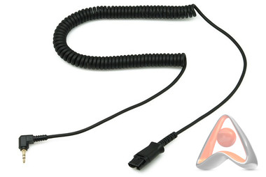 Переходник (витой шнур с разъемом QD) для подключения профессиональных гарнитур к телефонным с разъе
