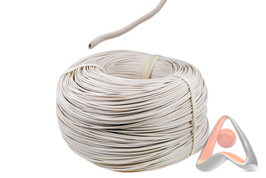 Силовой кабель (автомобильный) ПГВА 1х0.75мм², 100 м, белый, Rexant 01-6501