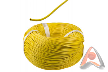 Силовой кабель (автомобильный) ПГВА 1х0.75мм², 100 м, желтый, Rexant 01-6502