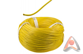Силовой кабель (автомобильный) ПГВА 1х0.50мм²,  желтый, 100м, Rexant 01-6512