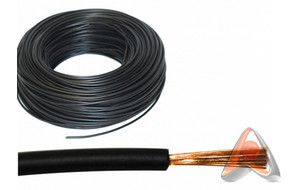 Силовой кабель (автомобильный) ПГВА 1х1.00мм², чёрный, 100м, Rexant 01-6526
