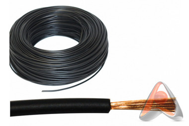 Силовой кабель (автомобильный) ПГВА 1х1.00мм², чёрный, 100м, Rexant 01-6526
